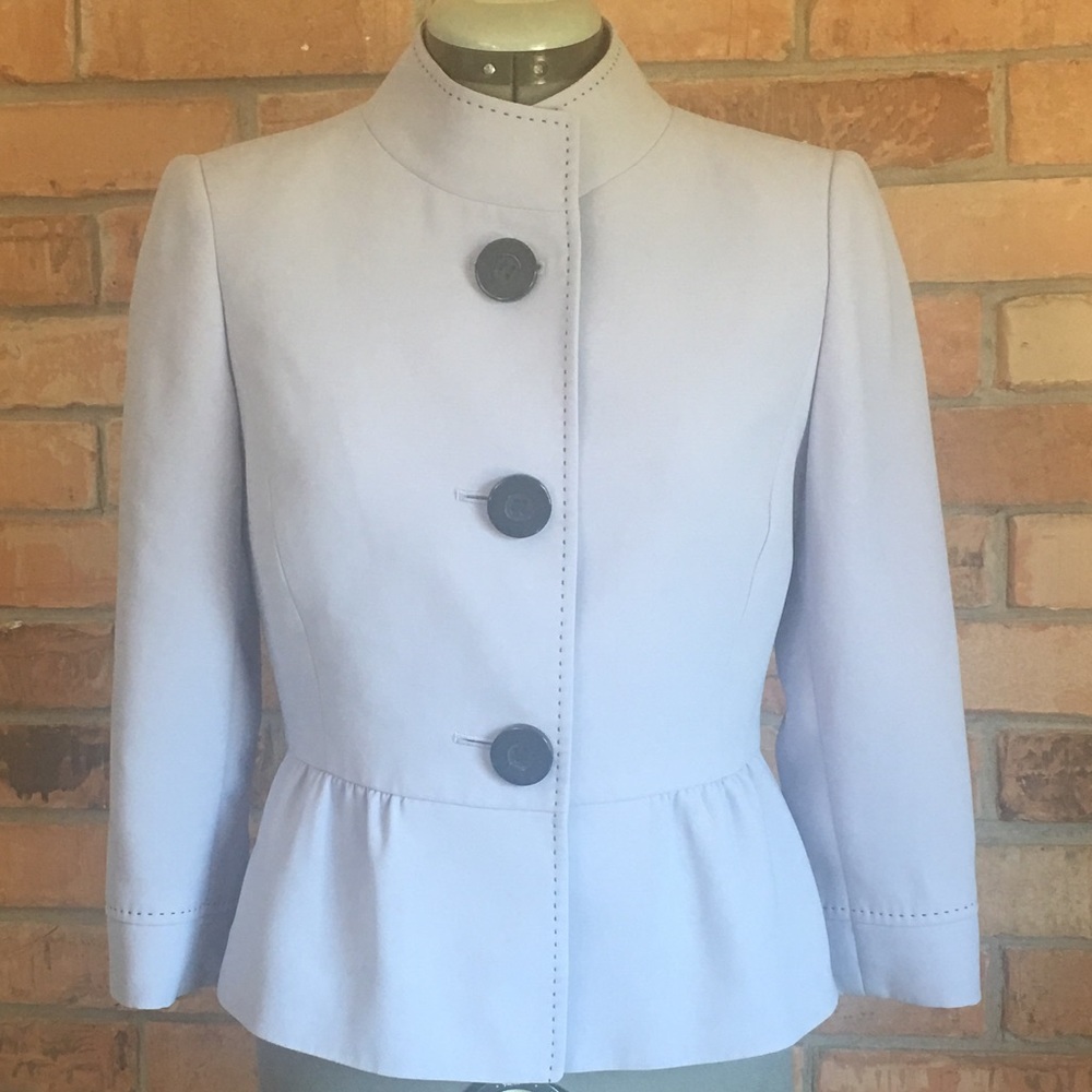Tahari Petite Lilac Peplum Blazer
